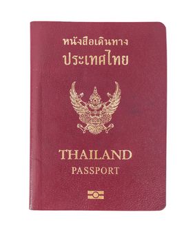 Thailand Passport on white background