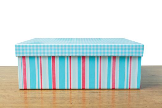 gift box on wooden background