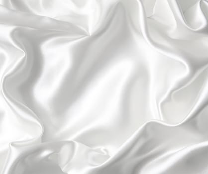 Smooth elegant white silk can use as wedding background 