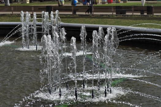 fountains in the city Park