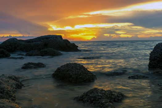 Wong Amat Beach Sundown. North of Pattaya City, Thailand.