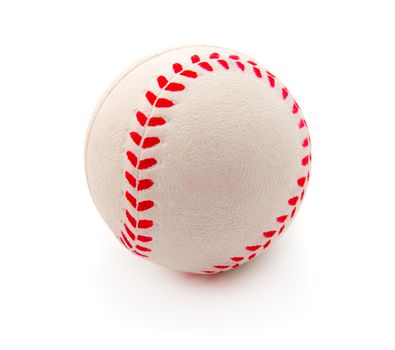 Isolated baseball on a white background