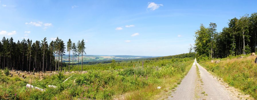 north Idarwald near Morbach Panorama