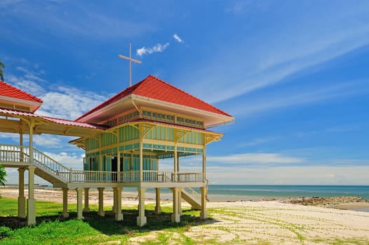 Palace Marukhathaiyawan in Cha-Am, Phetchaburi, Thailand.