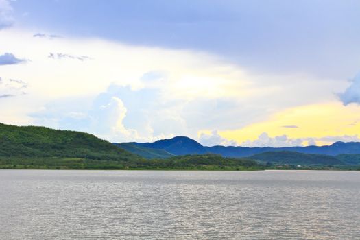 Sunset, Kaeng Krachan Dam, Kaengkrachan National Park Thailand