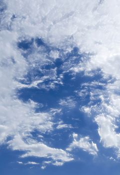 The Fluffy Cloudy Blue Sky Scape 021