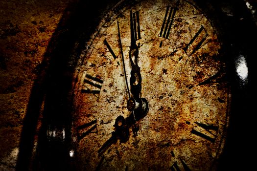 Grunge Clock Background Texture