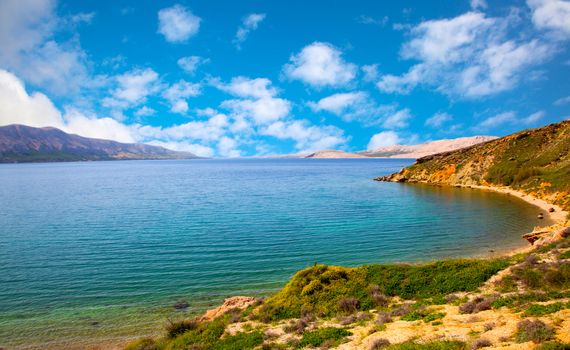 Adriatic landscape. view of the sea from the shore