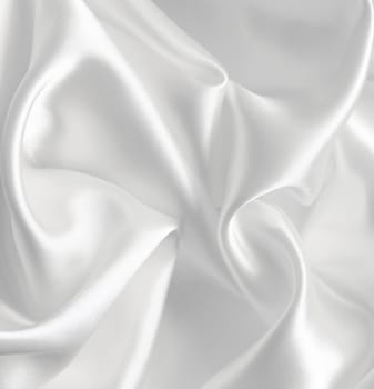 Smooth elegant white silk can use as wedding background 