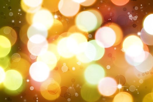 Bright circles of light abstract background