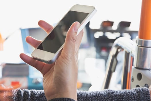 Woman Using a Smart Phone