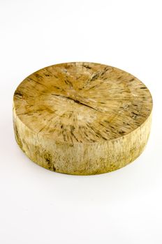 wood cutting board on a white background