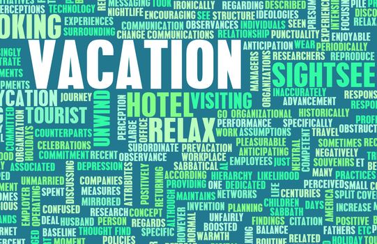 Vacation Concept and Preparation as a Background