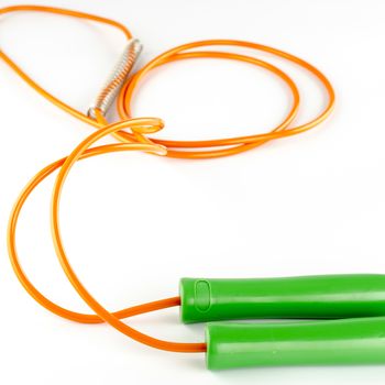 SKIPPING JUMPING ROPE on a white background