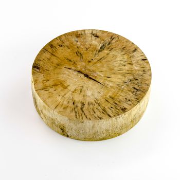 wood cutting board on a white background