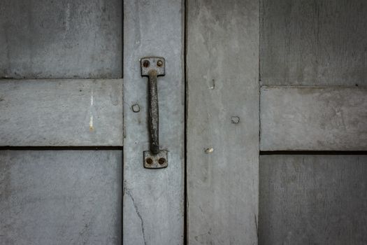 Window Handles on the gray of old windows