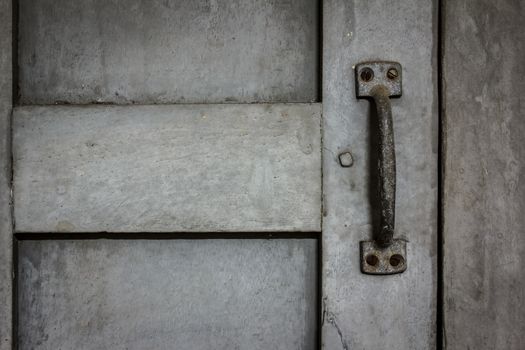 Window Handles on the gray of old windows