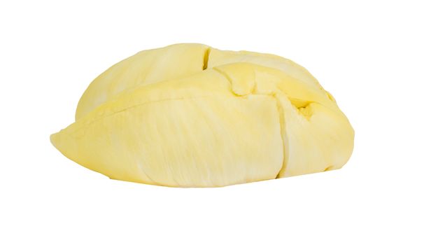 Close up of Durian isolated on white background