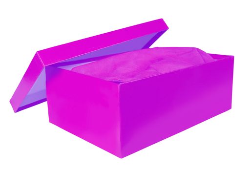 shoebox isolated on white background with clipping path 