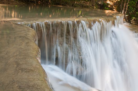 Waterfall  Huay Mae Kamin Kanchanaburi of Thailand