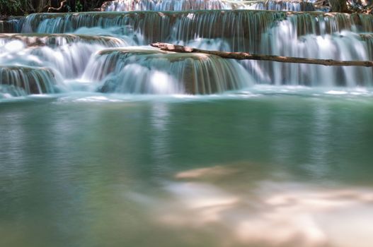 Waterfall  Huay Mae Kamin Kanchanaburi of Thailand