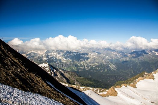 Mountains panorama in the high Alps Austria