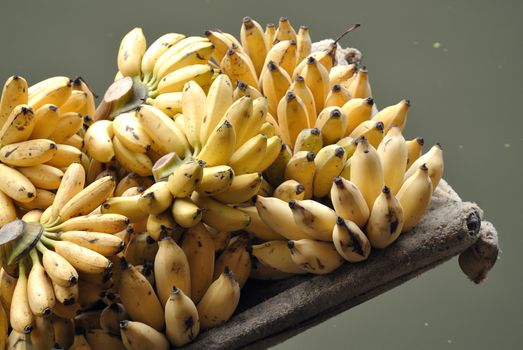 fruits in traditional floating market , Thailand.