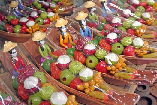 souvenir in floating market, Thailand.