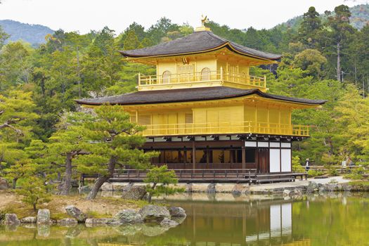 Kinkakuji Temple (The Golden Pavilion) in Kyoto, Japan.