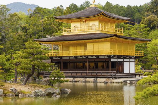 Kinkakuji Temple (The Golden Pavilion) in Kyoto, Japan.