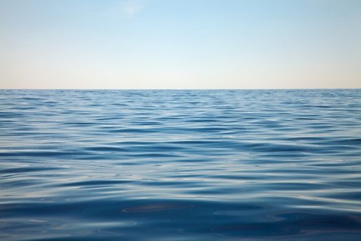 Open water surface of the sea