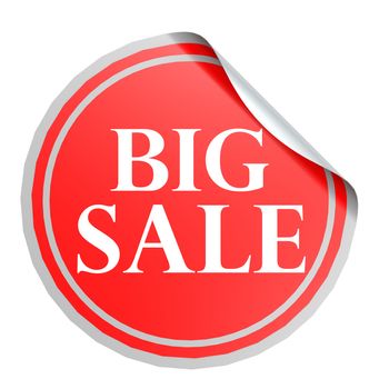 Big sale red circle label