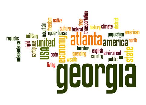 Georgia word cloud