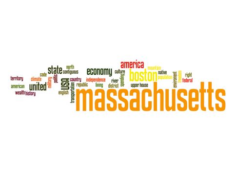 Massachusetts word cloud