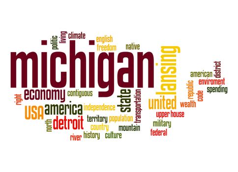 Michigan word cloud