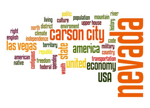 Nevada word cloud