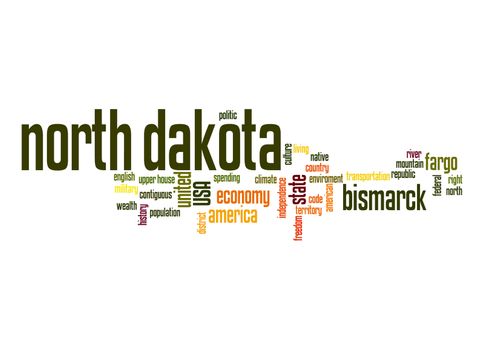 North Dakota word cloud