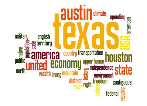 Texas word cloud