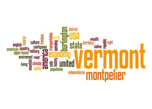 Vermont word cloud