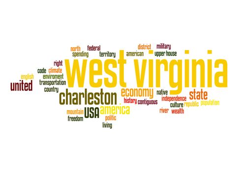 West Virginia word cloud