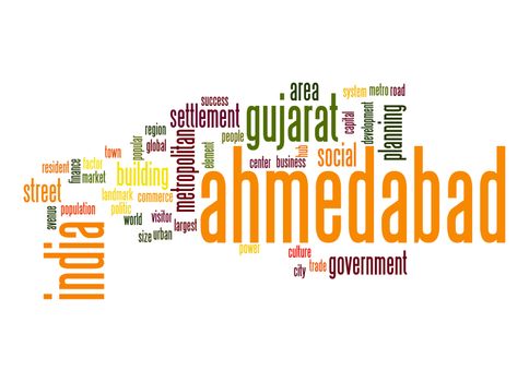 Ahmedabad word cloud