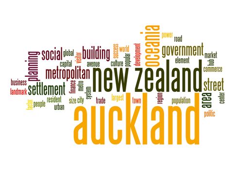 Auckland word cloud