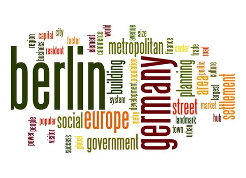 Berlin word cloud