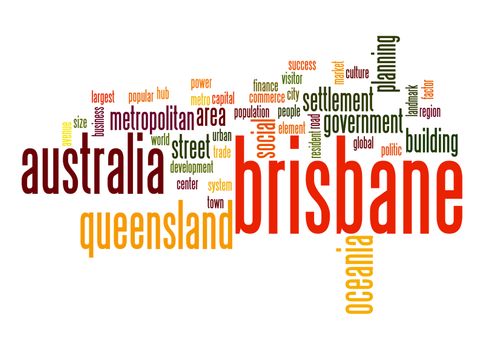 Brisbane word cloud