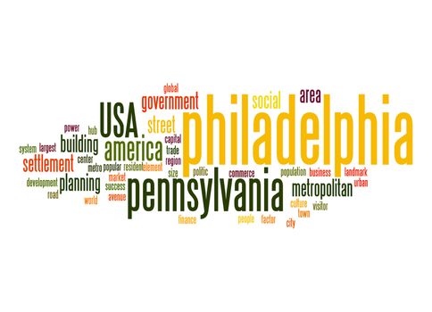 Philadelphia word cloud