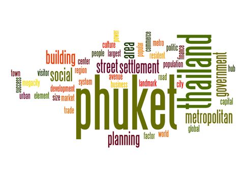 Phuket word cloud