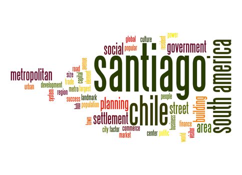 Santiago word cloud