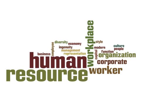 Human resource word cloud