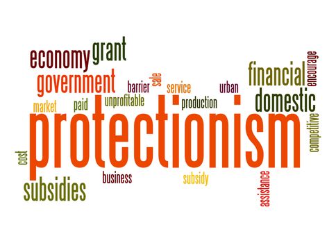 Protectionism word cloud