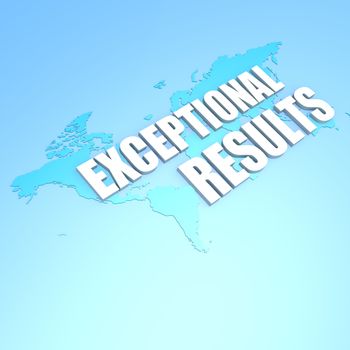 Exceptional results world map